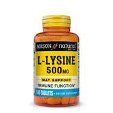 Mason Natural L-Lysine 500 mg with Calcium bottle and label