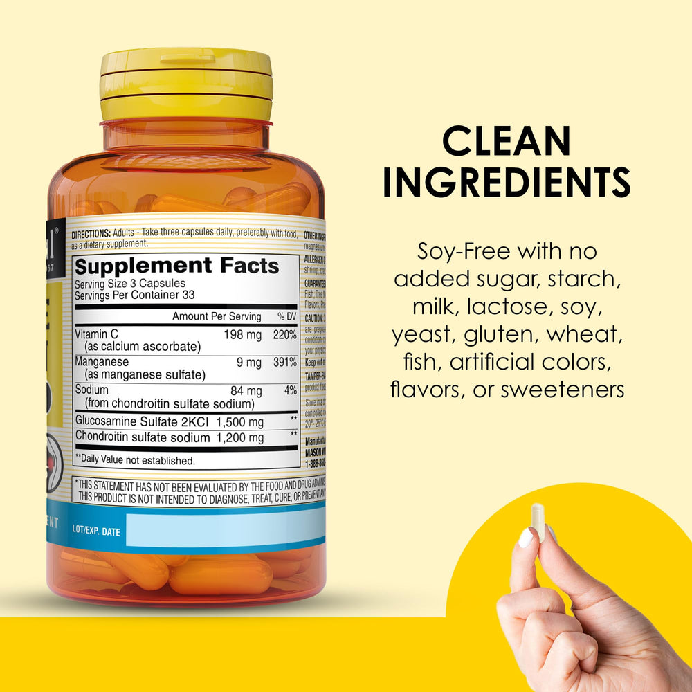 100 capsule bottle packaging of Mason Natural supplement