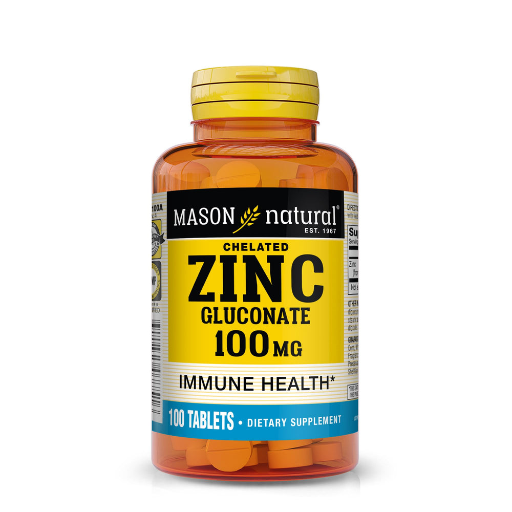 Mason Natural Zinc 100 mg bottle with 100 tablets