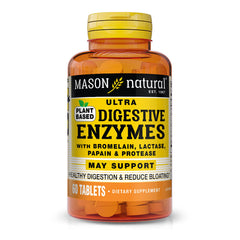 Bottle of Mason Naturals Plant-Based Digestive Enzymes with 60 capsules
