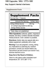 Mason Vitamins Ginkgo Biloba 500 mg – 180 capsules per bottle, 2 bottles (360 capsules) – product image 2