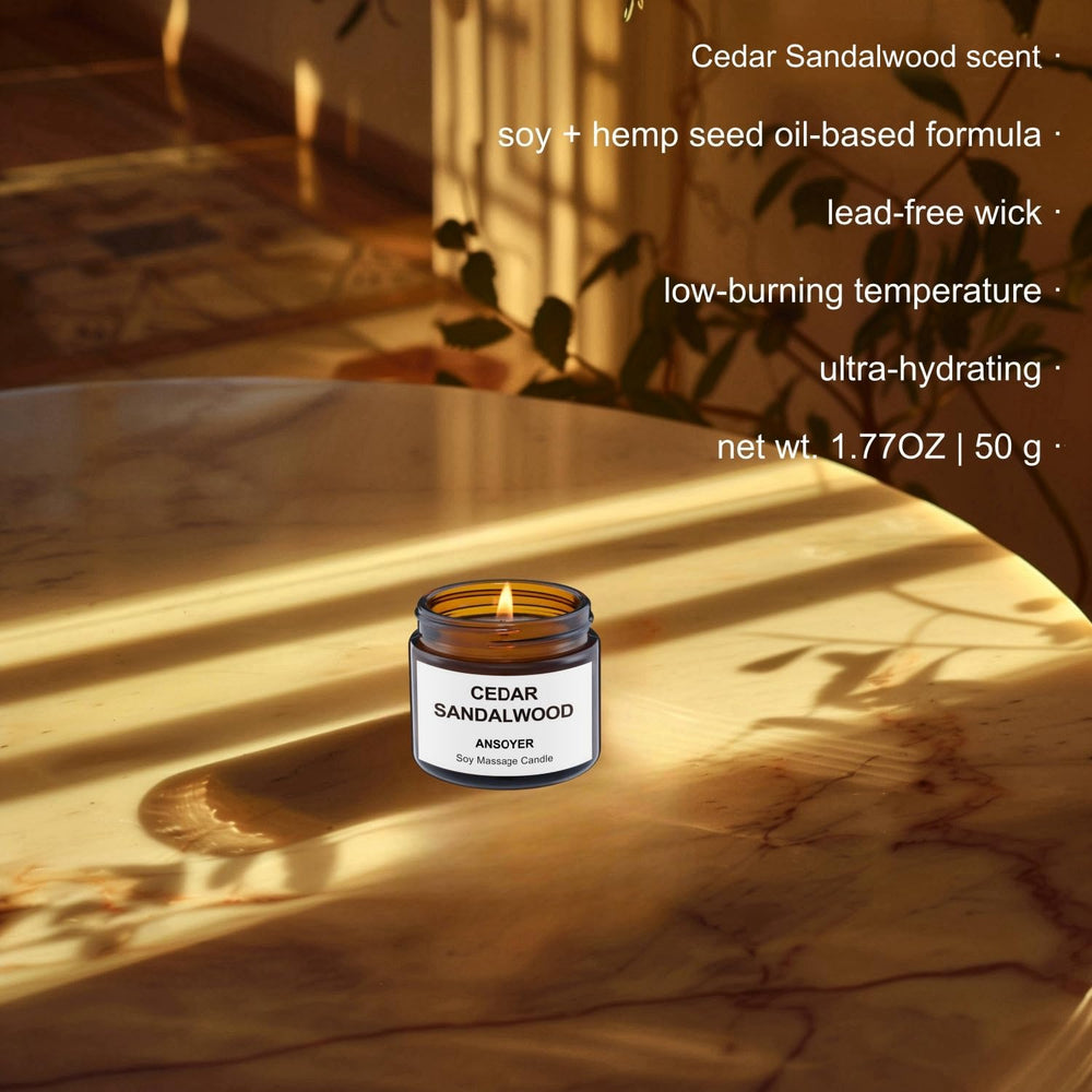 Romantic gift-ready Massage Candle packaging