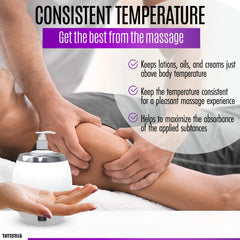 Product displayed in a home spa setting