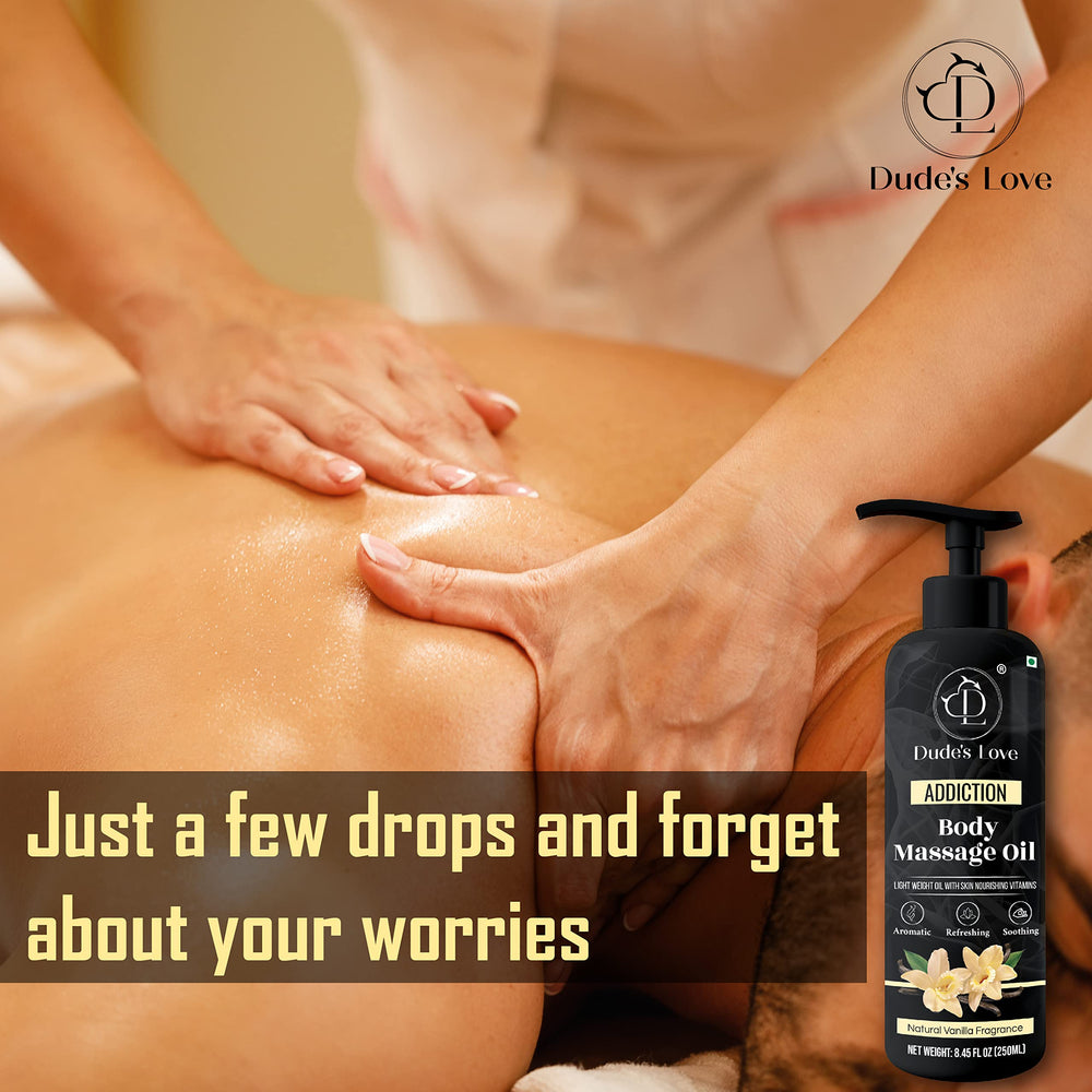 Relaxing massage therapy session with vanilla jasmine oil