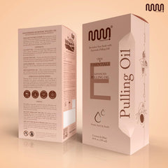 Brand packaging and design of MasterMedi Oil Pulling Mouthwash.