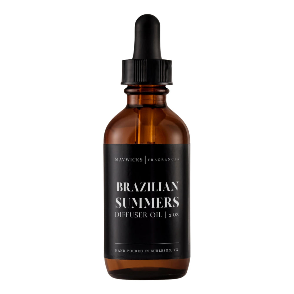 2oz bottle of Mavwicks Brazilian Summers diffuser oil