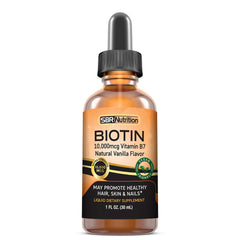 MAX Absorption Biotin Liquid Drops – front bottle label