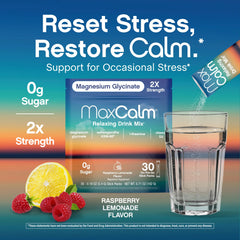 30 Max Calm stick packets for on-the-go use