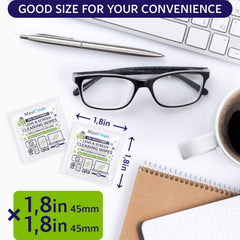 Eco-friendly, ammonia-free formula with compostable nonwoven material