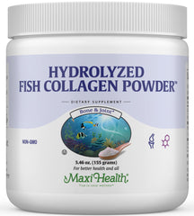 Maxi Health Collagen Peptides Powder bottle with label (5.46 oz)