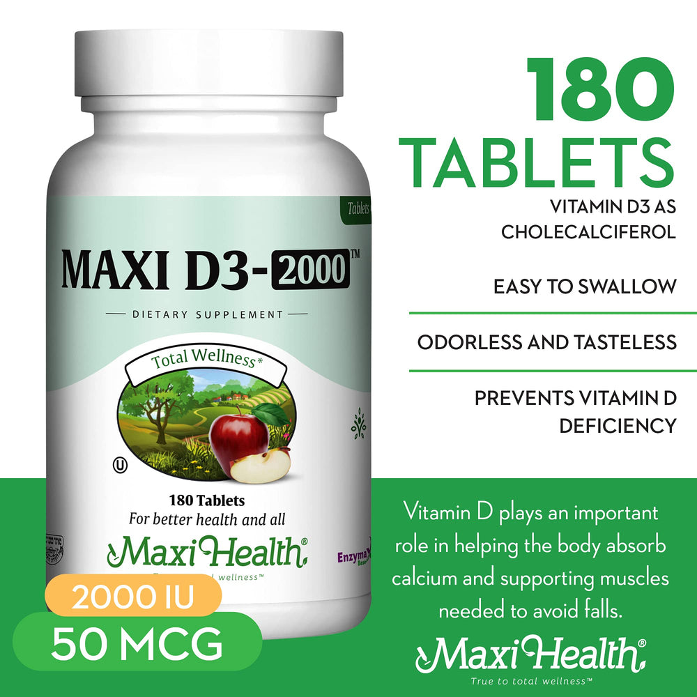 Serving size information on Vitamin D3 2000IU label
