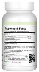Product label showing 60 capsules and 1000 mg L-Lysine