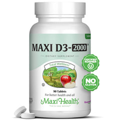 Maxi-Health Vitamin D3 2000 IU - 90 tablets