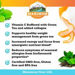 Ingredient illustration of vitamin C and antioxidants