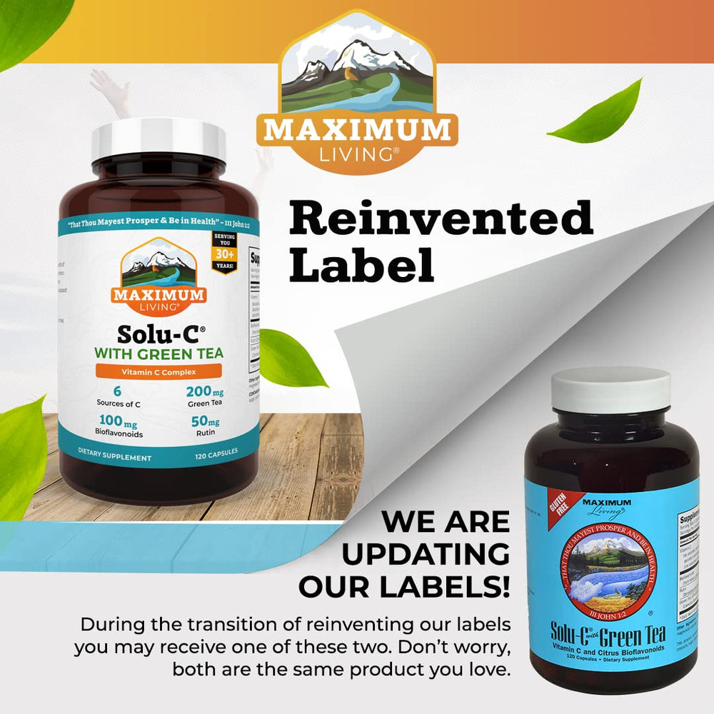 Serving suggestion for Maximum Living Solu-C with Green Tea