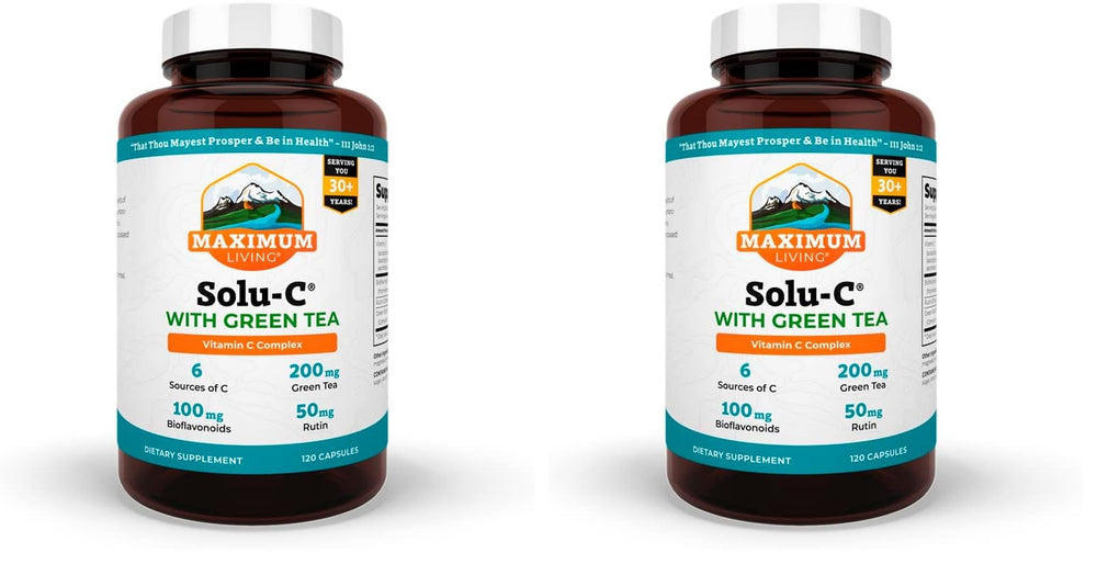Maximum Living Solu-C with Green Tea – 120 capsules (pack of 2) image 1