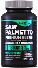MaxVita Prostate Premium bottle on a clean counter promoting urinary comfort