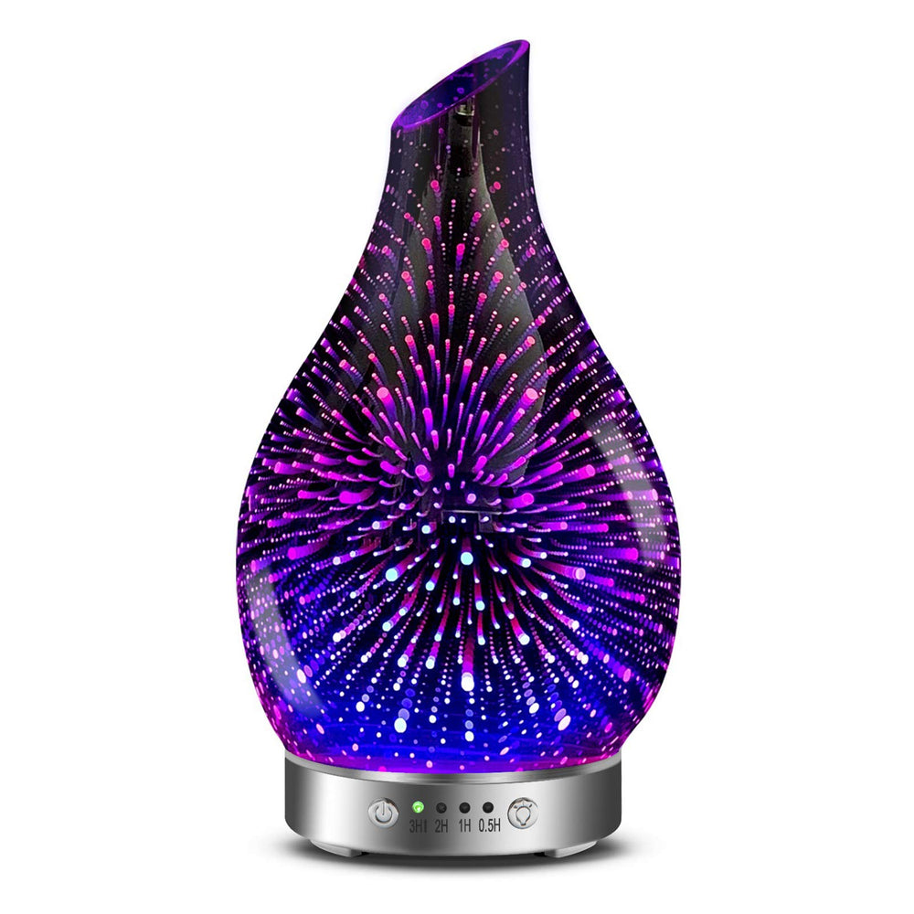MAXWINER 120ml Ultrasonic Diffuser with 3D glass cover