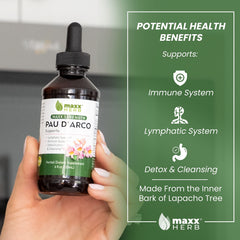 Dropper dispensing Pau D'Arco tincture
