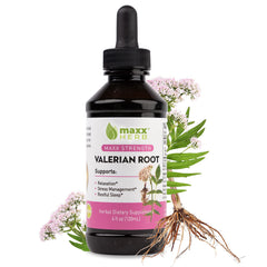 Maxx Herb Valerian Root Extract liquid 4 oz bottle