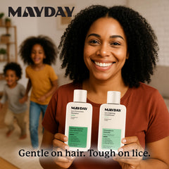 MAYDAY bundle for all hair types shows versatile lice defense suitable for everyone