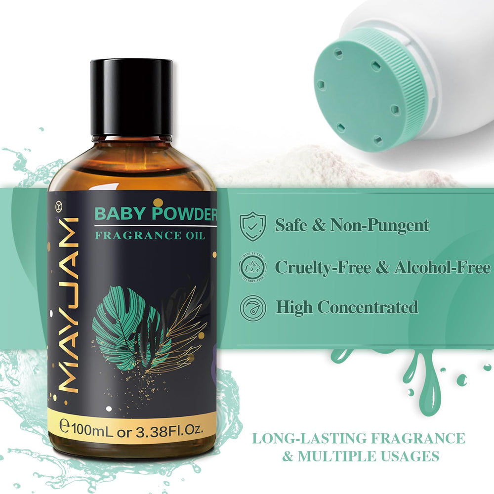 Diffuser ready MAYJAM Baby Powder fragrance oil in use