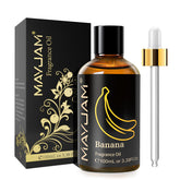 MAYJAM Banana Fragrance Oil 100ml amber glass bottle with glass dropper