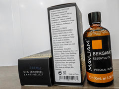 Amber glass bottle and dropper for MAYJAM Bergamot oil