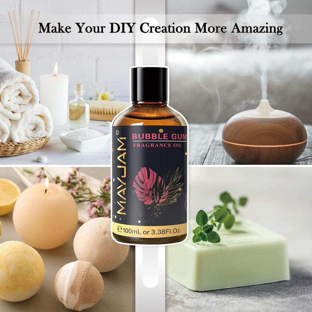 Elegant packaging of MAYJAM Bubble Gum Fragrance Oil