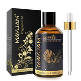 MAYJAM Coffee fragrance oil in 100ml amber bottle with glass dropper