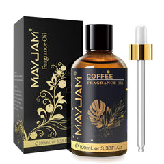 MAYJAM Coffee fragrance oil in 100ml amber bottle with glass dropper