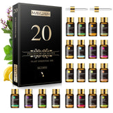MAYJAM Essential Oil Set packaging display with 20 bottles, ideal for gifting and home aromatherapy.