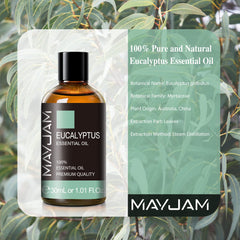 Eucalyptus oil used in a diffuser