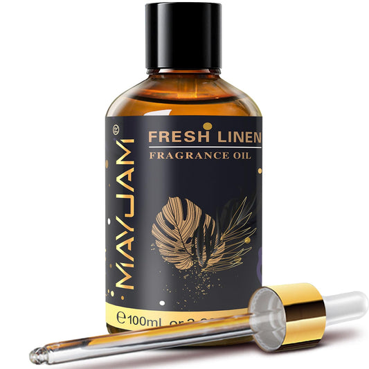 MAYJAM Fresh Linen fragrance oil 100ml amber glass bottle