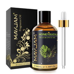 MayJAM Honeysuckle Fragrance Oil in 100ml amber glass bottle with glass dropper