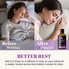 Lavender Fine essential oil for skin care on a table