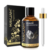 MAYJAM Peach fragrance oil in 100ml amber bottle