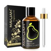MAYJAM Pear Fragrance Oil 100ml amber glass bottle with glass dropper