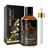 MAYJAM Pineapple fragrance oil in 100ml amber glass bottle with dropper