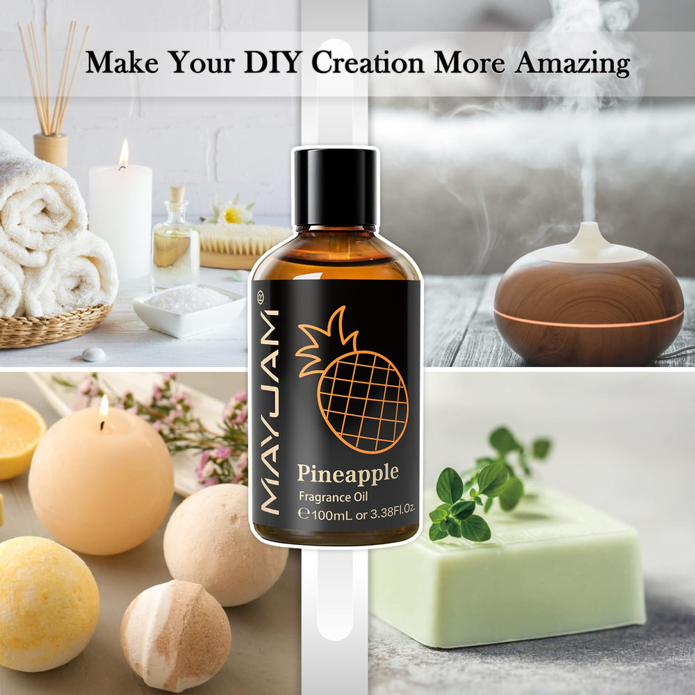 DIY bath bombs with MAYJAM Pineapple fragrance oil