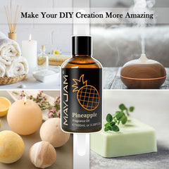 DIY bath bombs with MAYJAM Pineapple fragrance oil