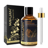 MAYJAM Sweet Tobacco fragrance oil in 100ml amber bottle