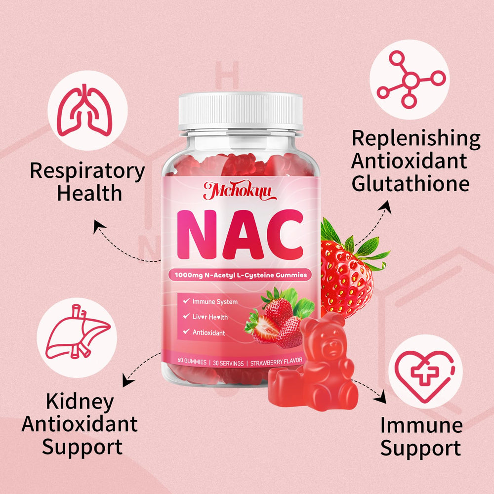 Serving size and directions for Mchokuu NAC gummies