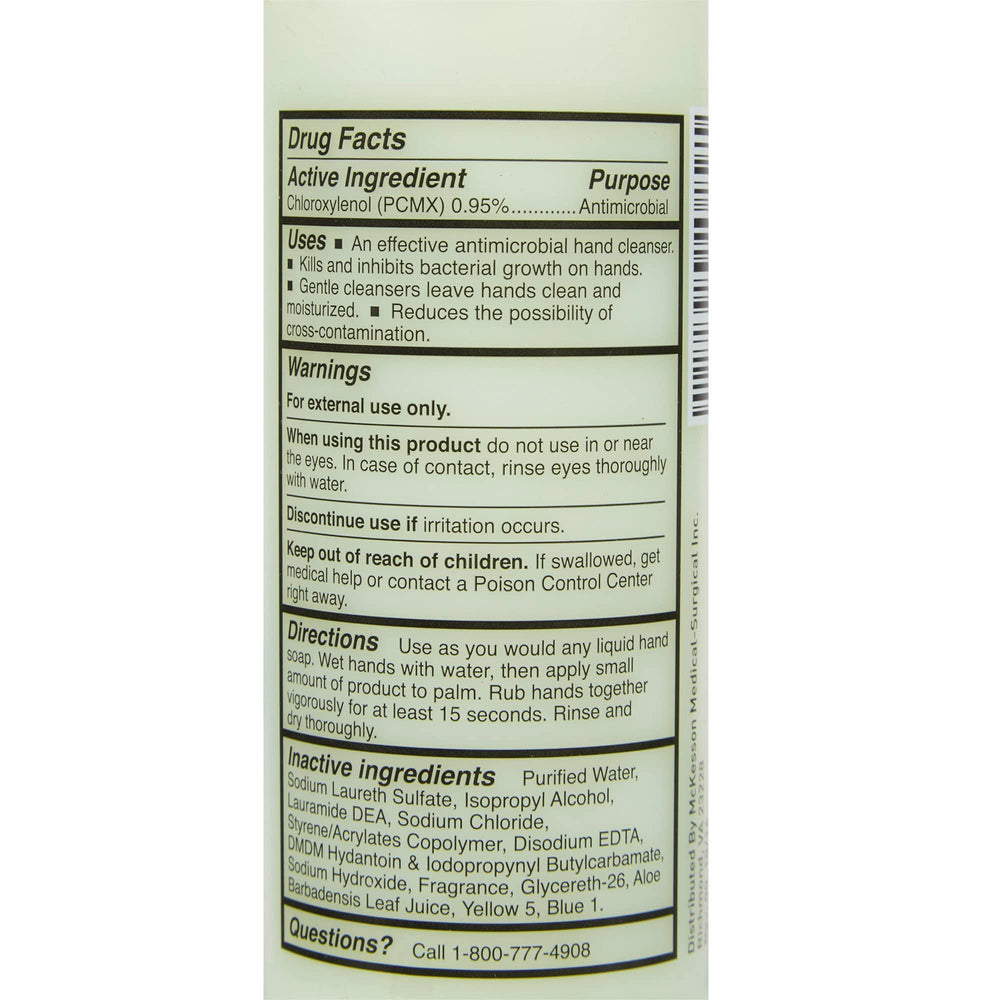 McKesson antimicrobial soap ideal for bathrooms, kitchens, and offices.