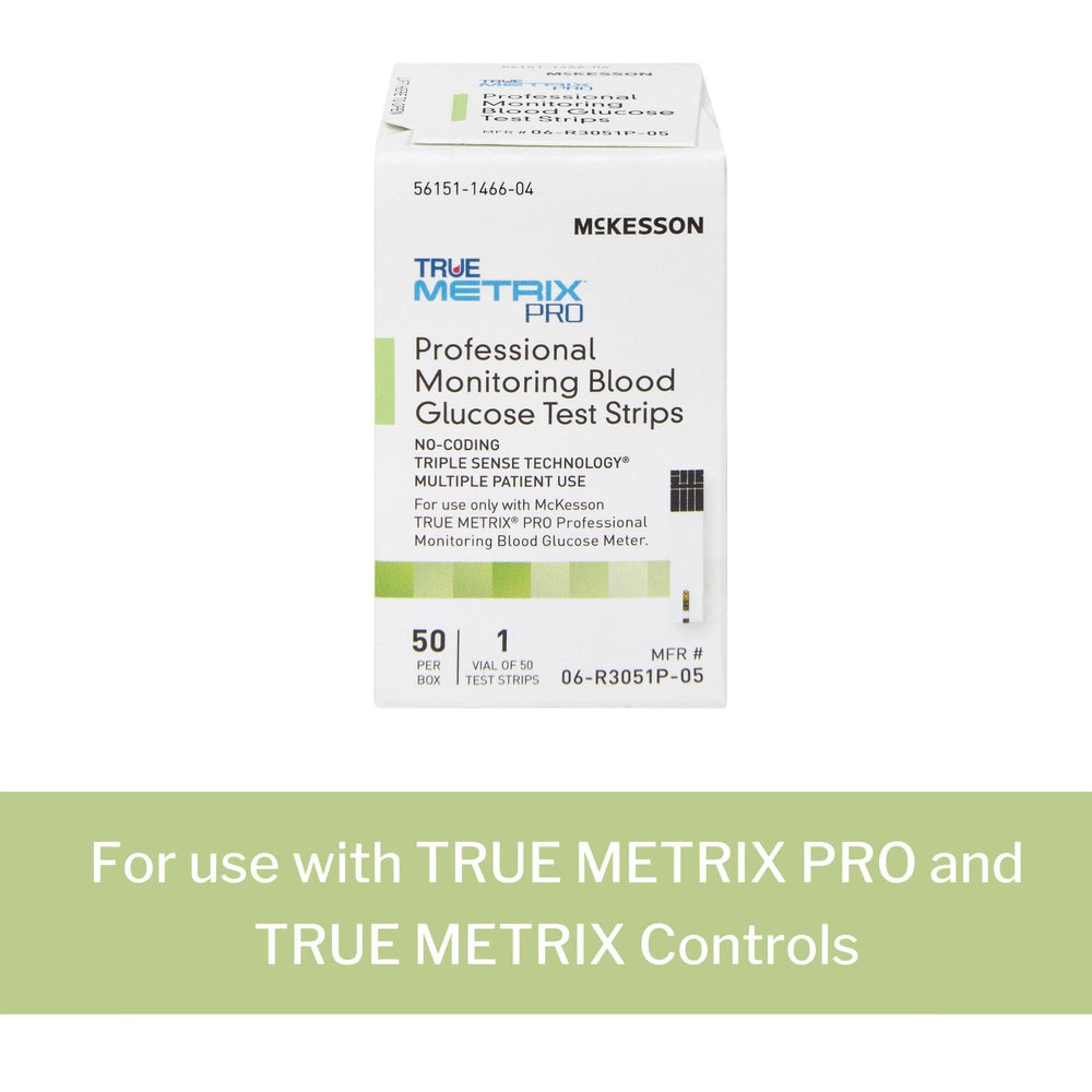 McKesson True METRIX no-coding strip designed for speed.
