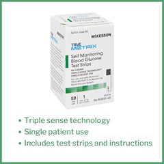 McKesson True METRIX strip dispense demonstrates convenient sample application.