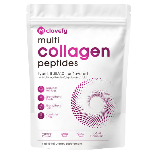 Mclovefy Multi Collagen Peptides Powder 16oz front view