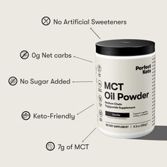 Vanilla MCT powder for protein shakes