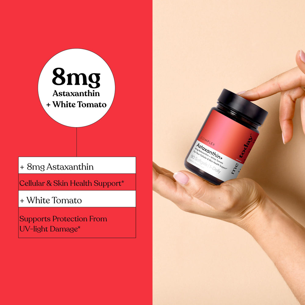 Me Today Astaxanthin+ 8mg softgels packaging shot