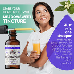 Organic dried Meadowsweet (Filipendula ulmaria) herb bundle